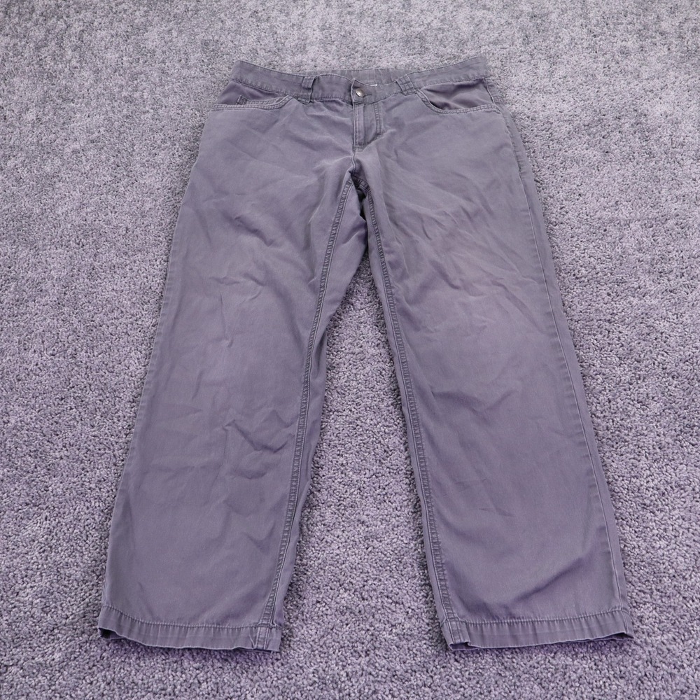Columbia Pants Mens 34x30 Gray Chino Casual Outdoor Hiking Workwear Trousers